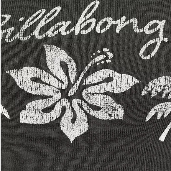 Billabong Beach Path Cropped Tank Top, Off-Black, raw edged bottom, Sz XL, NWT - Picture 4 of 12